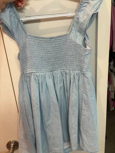 American Eagle NWT  Flutter Denim Babydoll romper