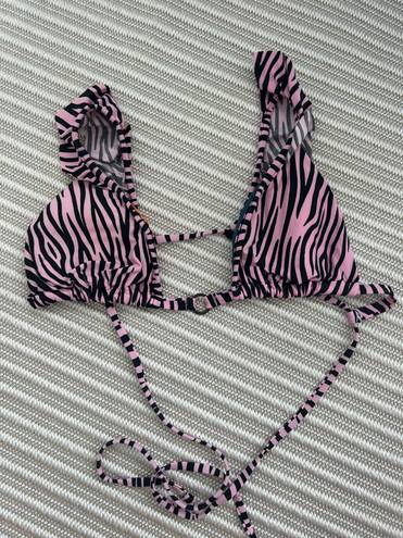 Everything But Water Pink Zebra Bikini Top