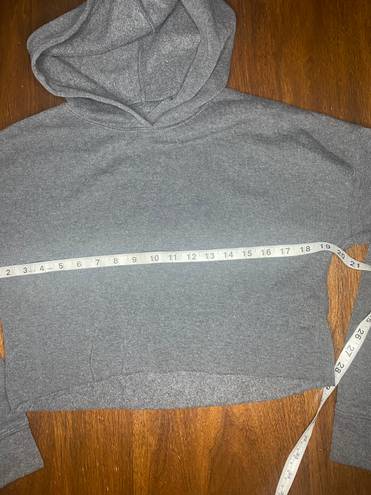 Ci Sono Cropped Hoodie Charcoal Gray