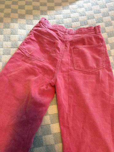 BDG Pink Courderoy Mom Jeans