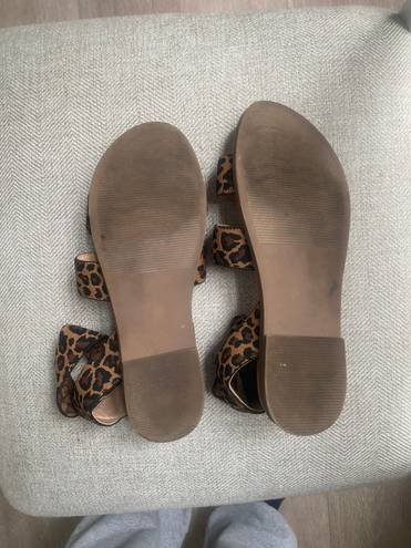 Steve Madden Leopard Print Sandals Size 7