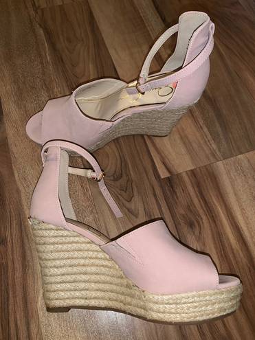 Jessica Simpson Baby Pink Wedges