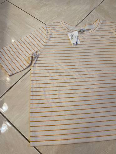Vince New With Tags  T-shirt Size Large White Striped