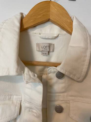 The Loft White Denim Jacket 