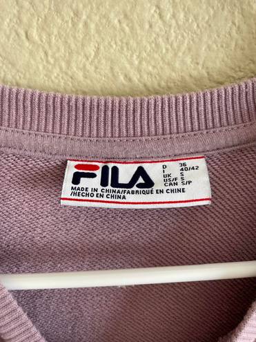 FILA Light Purple  Crewneck Sweater