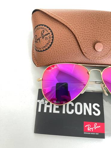 Ray-Ban  Pink Avaitor 112/4T Size 58mm Unisex 