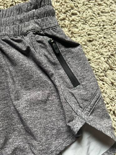 Lululemon | Heathered Gray Tracker Swift Shorts