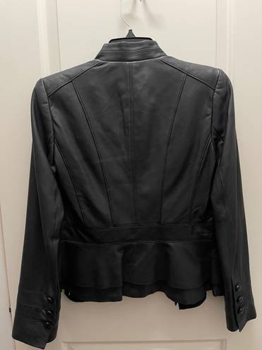 White House | Black Market black leather jacket