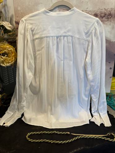 The Loft  Women's White Button Blouse size S