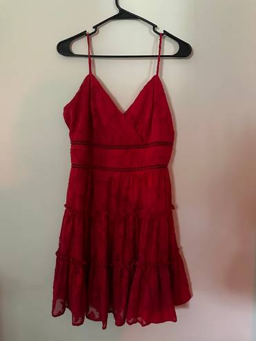 Trixxi Red Cutout Dress