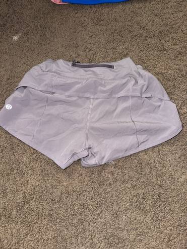 Lululemon Gray Speed Up Shorts