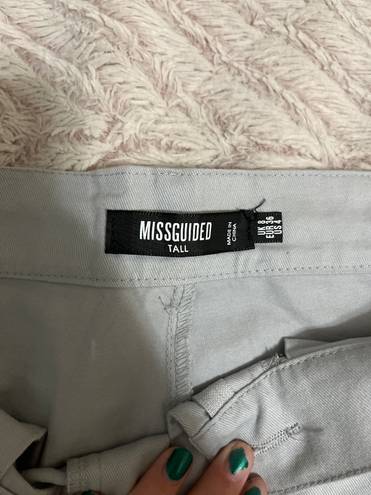 Missguided Gray Cargo Joggers