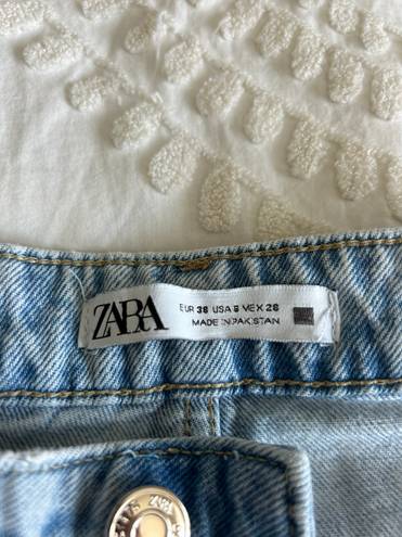 ZARA blue jeans straight leg size US 6