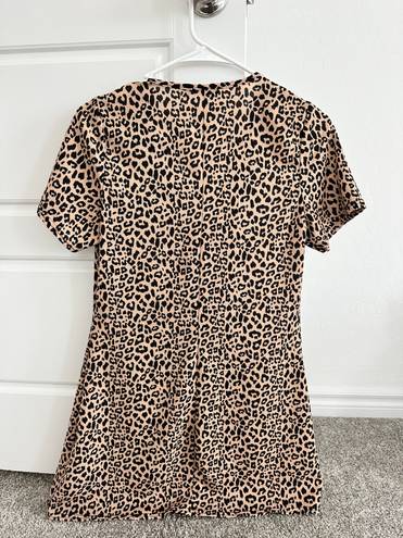 Boohoo Cheetah Print Mini Dress