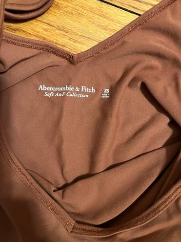 Abercrombie & Fitch Brown v-neck Bodysuit