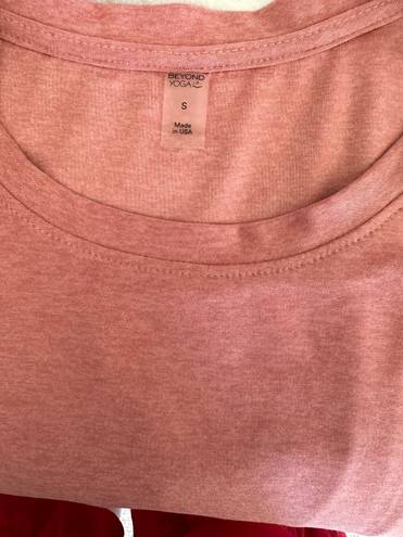 Beyond Yoga Featherweight Tee In Salmon