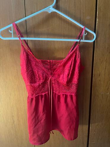 Victoria's Secret Satin Lace Cami & Short Set