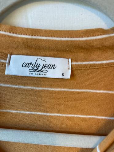 Carly Jean Los Angeles Orange Stripped T-shirt