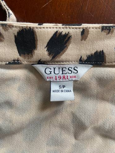 Guess Leopard Print Bustier Corset