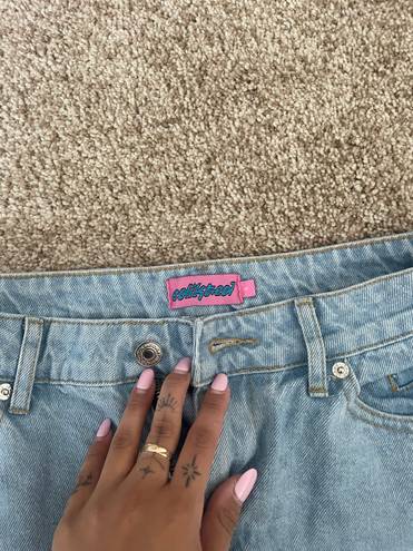 Edikted Denim Mini Skirt