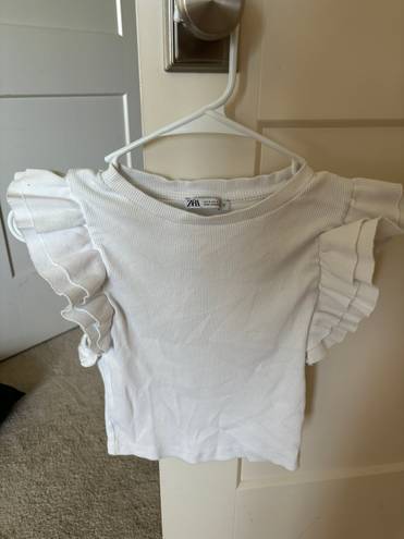 ZARA ruffle top