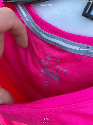 Nike RUNNING Womens Xs  Red Dri Fit Short Sleeve Swoosh Logo Outdoor new