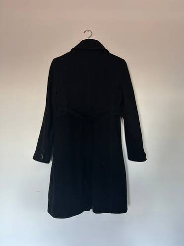 Nine West Vintage  Black Wool Peacoat