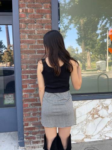 Divided Checkered mini skirt sz xs