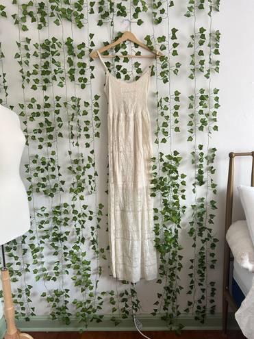 Hollister Cream Lace Bohemian Maxi Dress