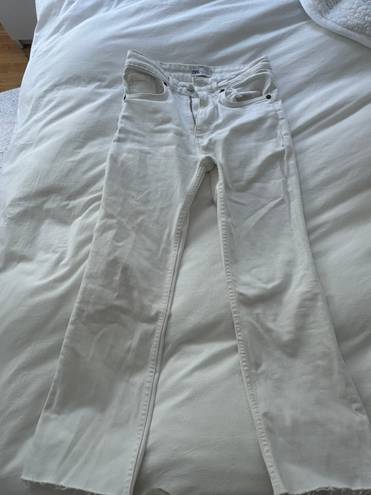 ZARA Flared White Jeans