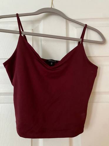 Dynamite Red Crop Tank Top