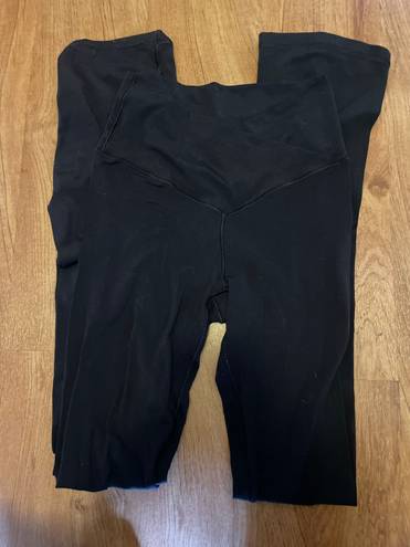 Aerie Black Crossover Flare Leggings