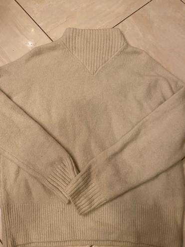 Madewell White Turtleneck Sweater Size Small