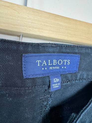 Talbots Black  Signature Denim Size 12P EUC