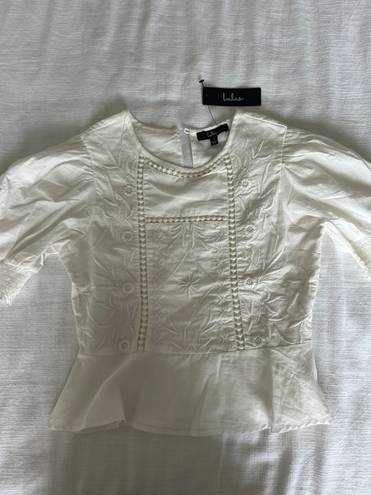 Lulus White Blouse