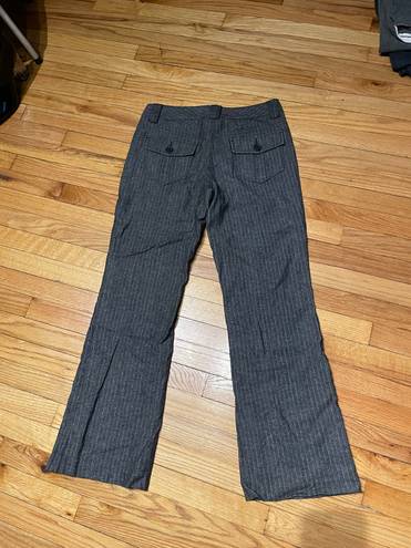 Tommy Hilfiger Vintage y2k wool striped print Pinstripe Dress Pants Women's Gray Size 8  Zip