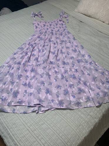 Altar'd State Purple Floral Dress