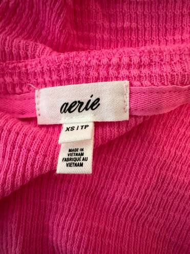 Aerie Waffle Tank Top Pink