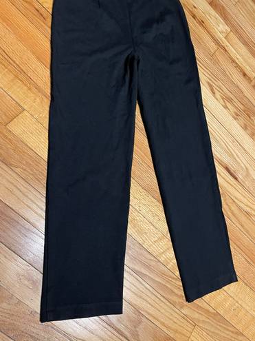 Bailey 44 Women's Black Dress Pants Small Slinky Career Office Wear High Waist Belt Culottes Crop Ankle 