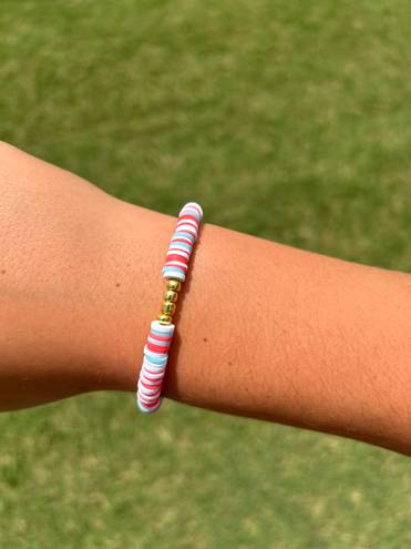 4th Of July Handmade Bracelets White