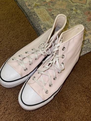 Converse Baby Pink Platform High Top