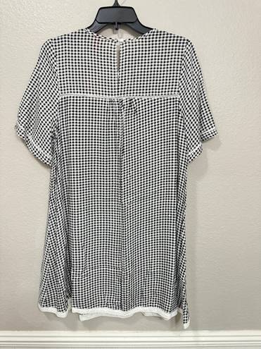 Chelsea & Violet NWT  Babydoll Gingham Plaid Short Sleeve Mini Dress- Size Medium