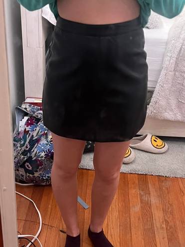 Altar'd State Black Leather Skirt