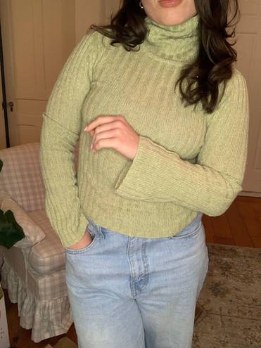 It’s Our Time Green Cropped Sweater