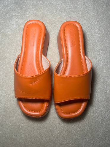 Peppermayo Cult Avenue  Orange Ambrose Mules | US 7