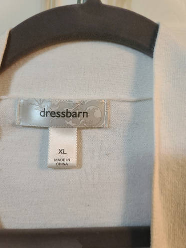 Dress Barn Cropped White Cardigan