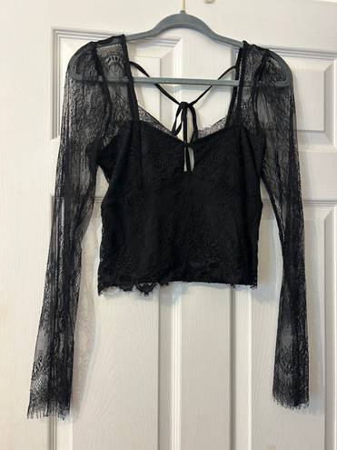 Black Lace Top Size M