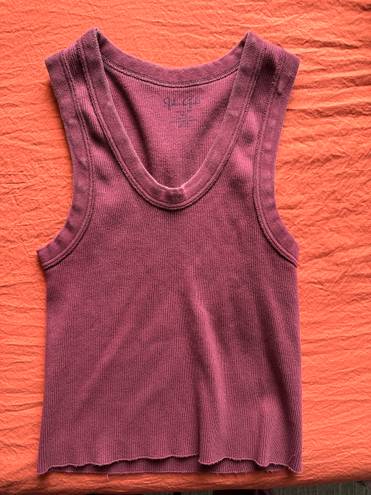 John Galt maroon tank top crop