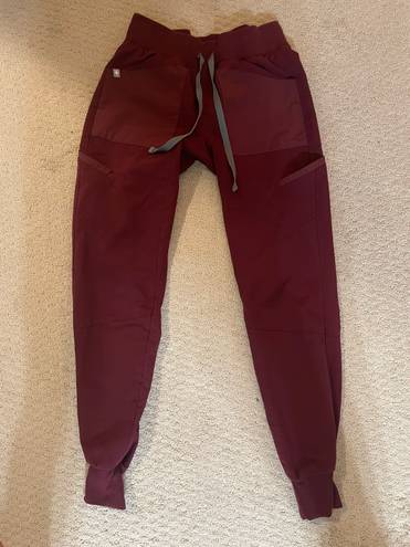 FIGS Zamora Joggers - XXS - BURGUNDY