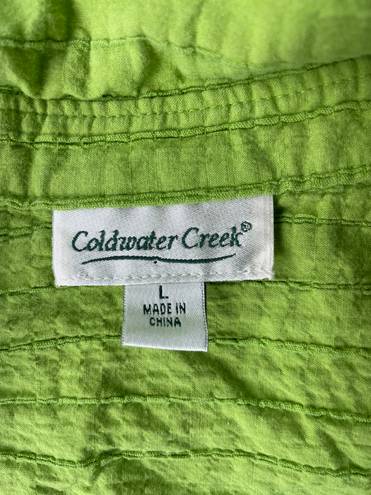 Coldwater Creek Vintage Green Button Up 